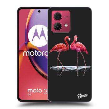 Hülle für Motorola Moto G84 5G - Flamingos couple