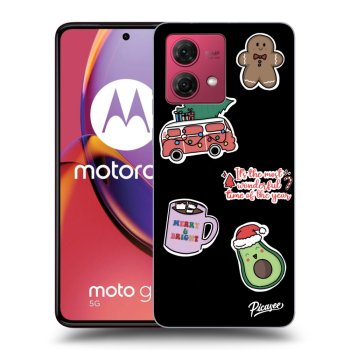 Hülle für Motorola Moto G84 5G - Christmas Stickers