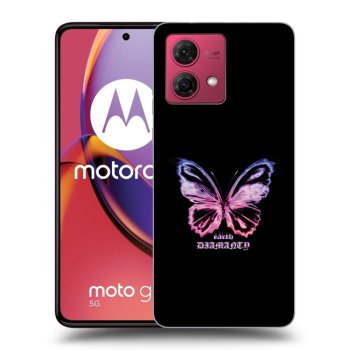 Picasee Motorola Moto G84 5G Hülle - Schwarzes Silikon - Diamanty Purple