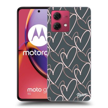 Picasee Motorola Moto G84 5G Hülle - Schwarzes Silikon - Lots of love