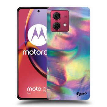Picasee Motorola Moto G84 5G Hülle - Schwarzes Silikon - Holo