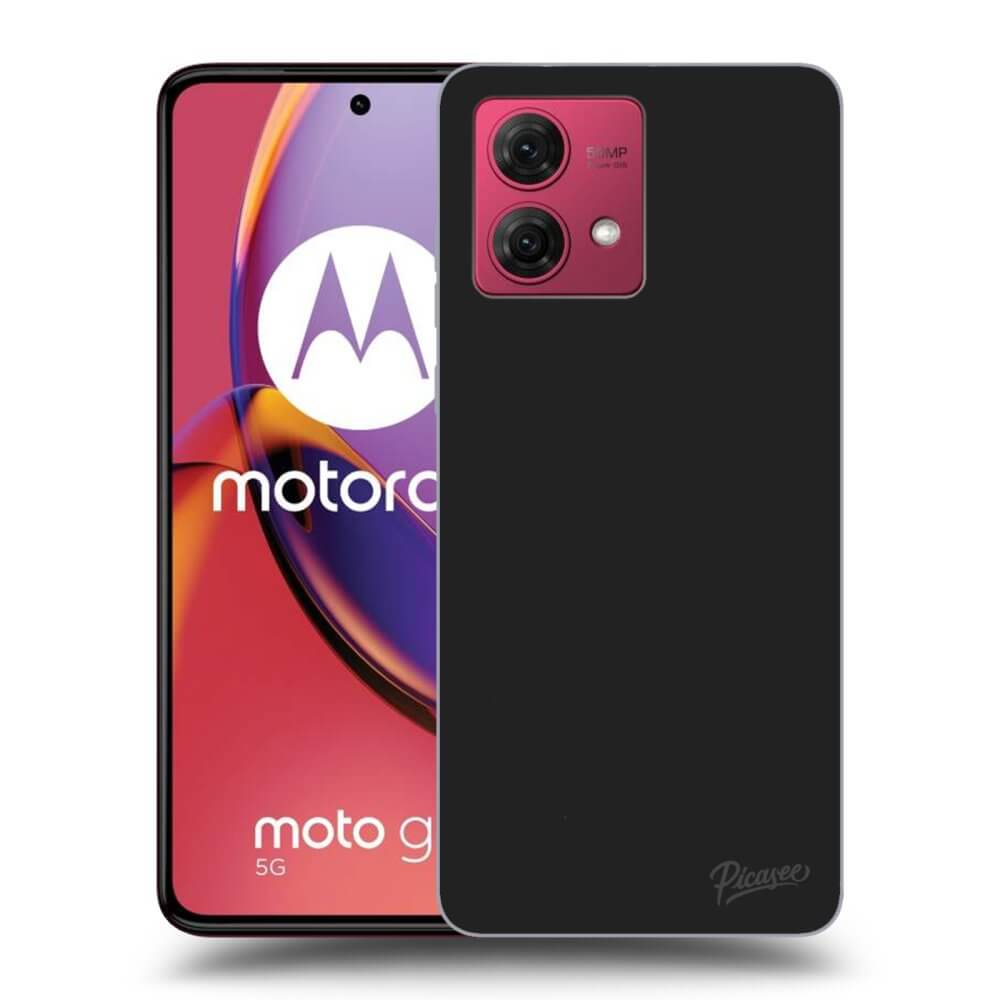 Picasee Motorola Moto G84 5G Hülle - Schwarzes Silikon - Clear
