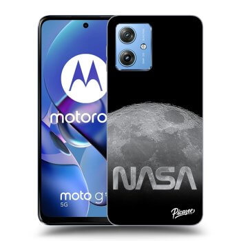 Picasee Motorola Moto G54 5G Hülle - Schwarzes Silikon - Moon Cut