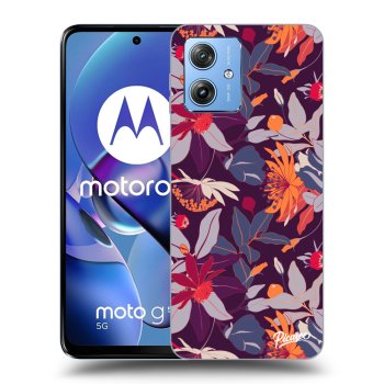 Hülle für Motorola Moto G54 5G - Purple Leaf
