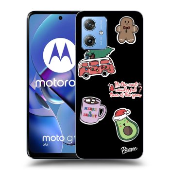 Hülle für Motorola Moto G54 5G - Christmas Stickers