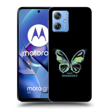 Picasee Motorola Moto G54 5G Hülle - Schwarzes Silikon - Diamanty Blue