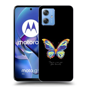 Picasee Motorola Moto G54 5G Hülle - Schwarzes Silikon - Diamanty Black
