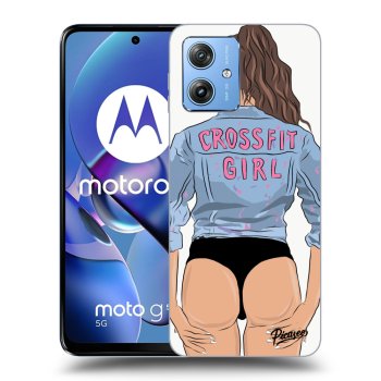 Hülle für Motorola Moto G54 5G - Crossfit girl - nickynellow