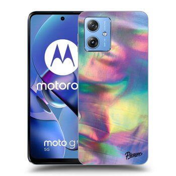 Picasee Motorola Moto G54 5G Hülle - Schwarzes Silikon - Holo
