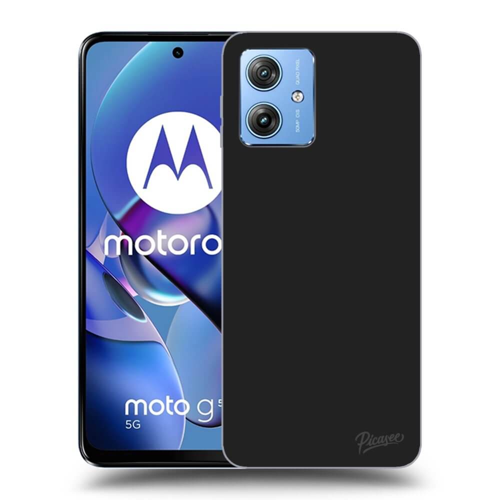 Picasee Motorola Moto G54 5G Hülle - Schwarzes Silikon - Clear