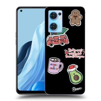 Hülle für OPPO Reno 7 5G - Christmas Stickers