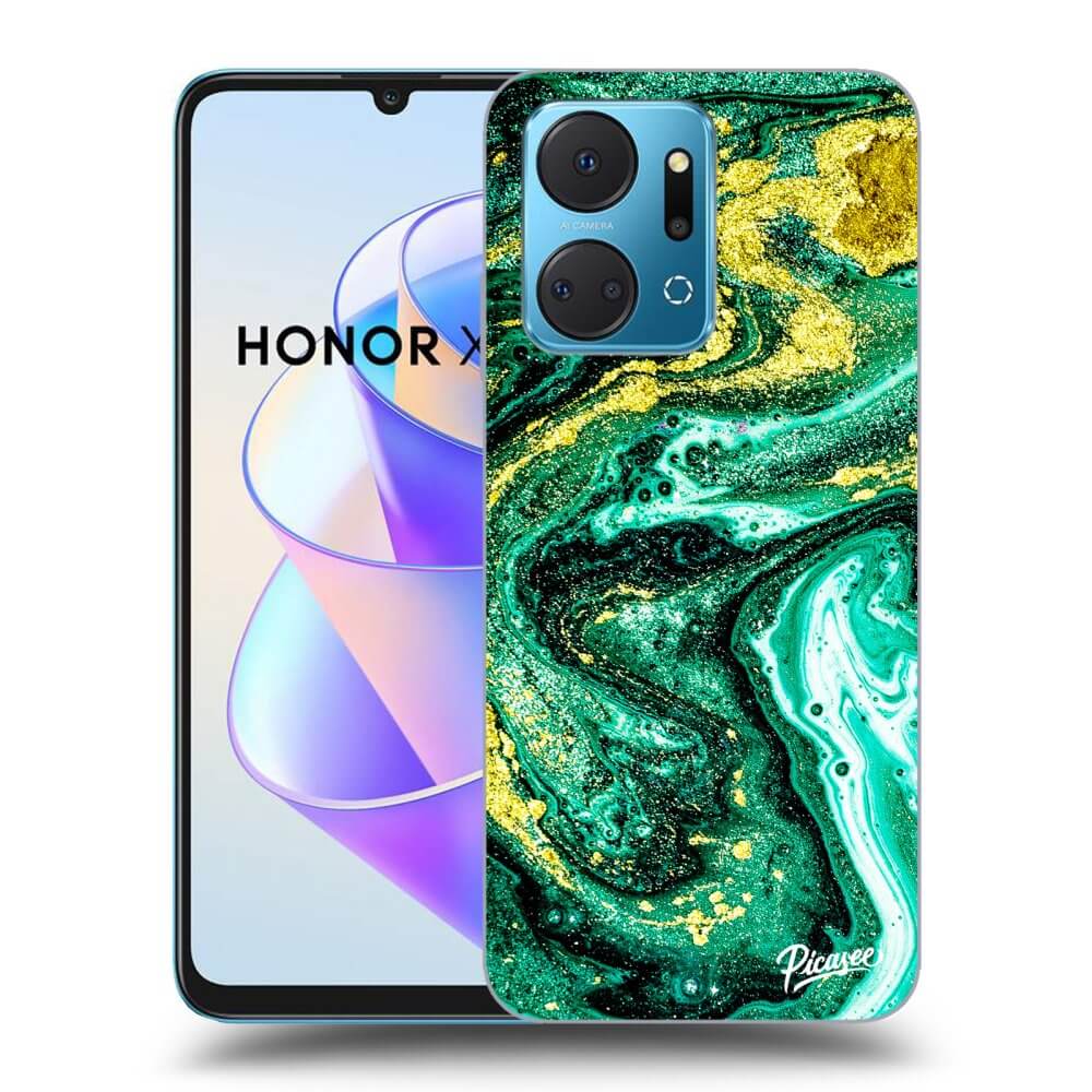 Picasee ULTIMATE CASE für Honor X7a - Green Gold