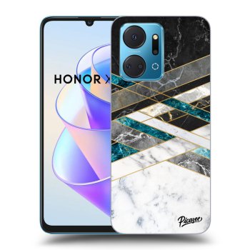 Picasee ULTIMATE CASE für Honor X7a - Black & White geometry