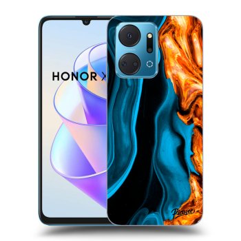 Hülle für Honor X7a - Gold blue
