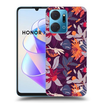Hülle für Honor X7a - Purple Leaf