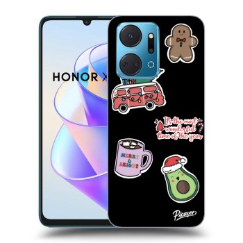 Picasee ULTIMATE CASE für Honor X7a - Christmas Stickers