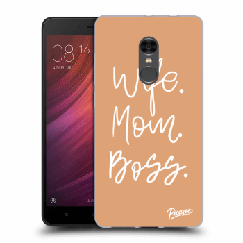 Picasee Xiaomi Redmi Note 4 Global LTE Hülle - Transparentes Silikon - Boss Mama