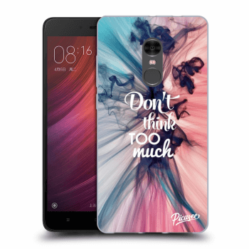 Picasee Xiaomi Redmi Note 4 Global LTE Hülle - Transparenter Kunststoff - Don't think TOO much
