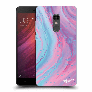 Picasee Xiaomi Redmi Note 4 Global LTE Hülle - Transparenter Kunststoff - Pink liquid