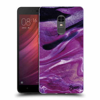 Picasee Xiaomi Redmi Note 4 Global LTE Hülle - Transparentes Silikon - Purple glitter