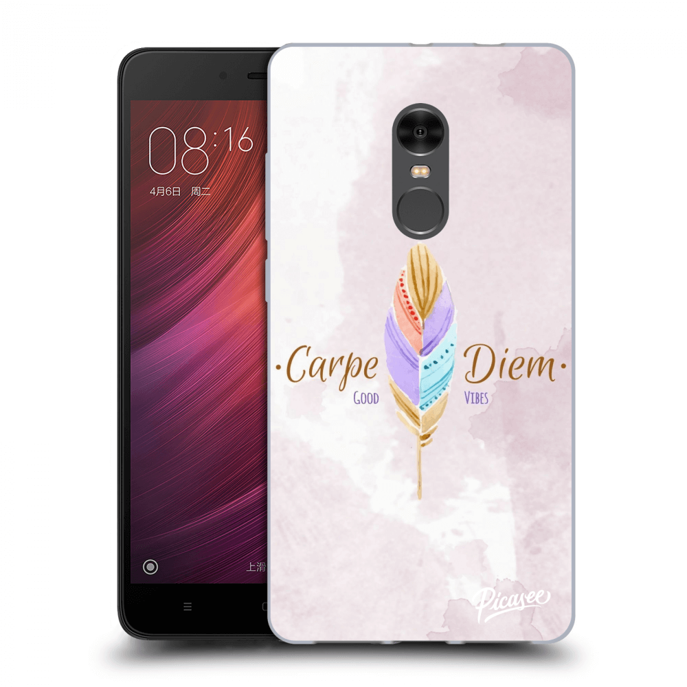 Picasee Xiaomi Redmi Note 4 Global LTE Hülle - Transparentes Silikon - Carpe Diem