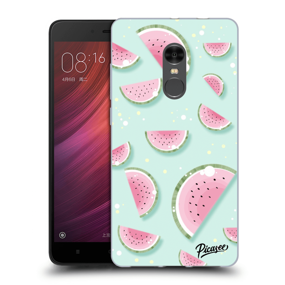 Picasee Xiaomi Redmi Note 4 Global LTE Hülle - Transparenter Kunststoff - Watermelon 2