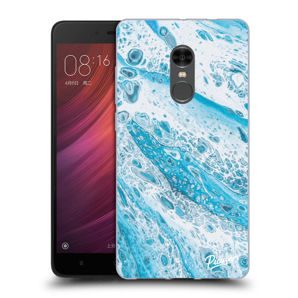 Picasee Xiaomi Redmi Note 4 Global LTE Hülle - Transparentes Silikon - Blue liquid