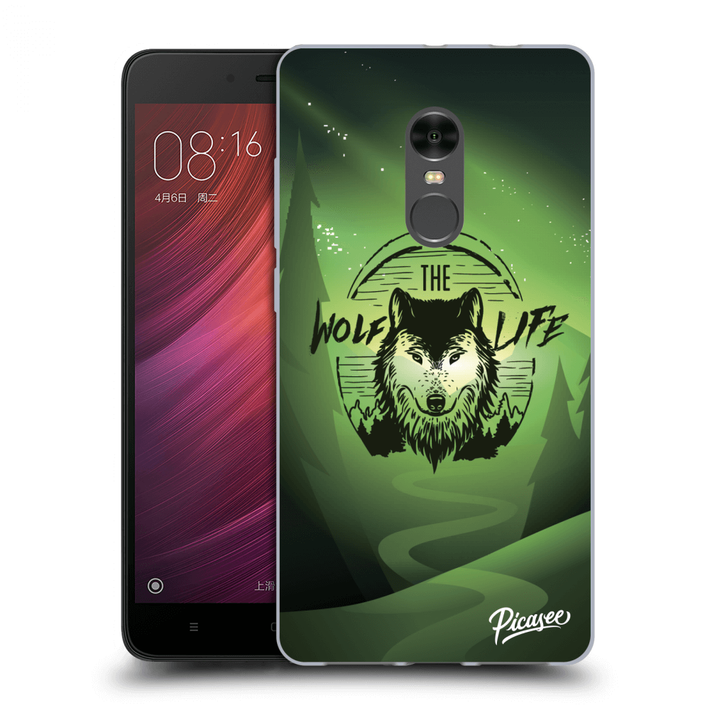 Picasee Xiaomi Redmi Note 4 Global LTE Hülle - Transparenter Kunststoff - Wolf life