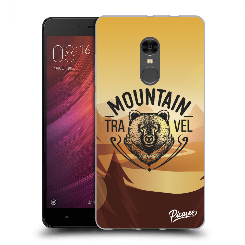 Picasee Xiaomi Redmi Note 4 Global LTE Hülle - Transparenter Kunststoff - Mountain bear