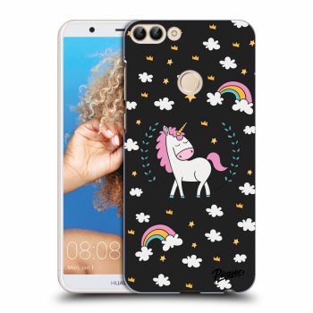 Hülle für Huawei P Smart - Einhorn Sternenhimmel