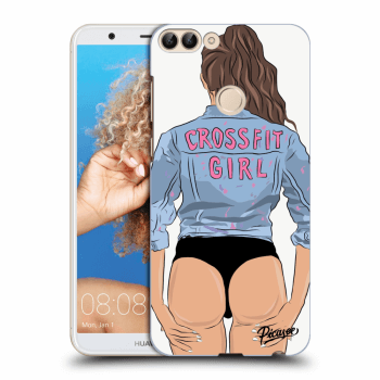 Picasee Huawei P Smart Hülle - Schwarzes Silikon - Crossfit girl - nickynellow