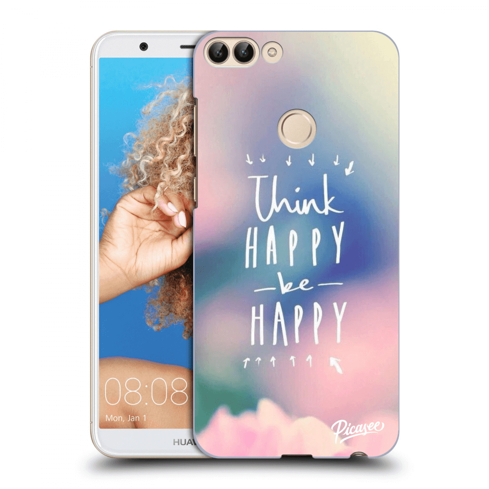 Picasee Huawei P Smart Hülle - Transparentes Silikon - Think happy be happy