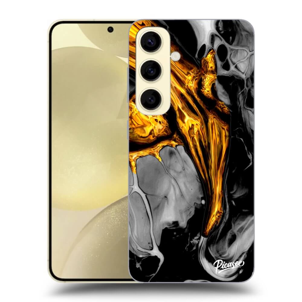 Picasee ULTIMATE CASE PowerShare für Samsung Galaxy S24 S921B 5G - Black Gold