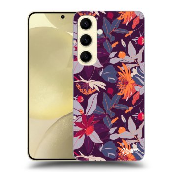 Hülle für Samsung Galaxy S24 S921B 5G - Purple Leaf