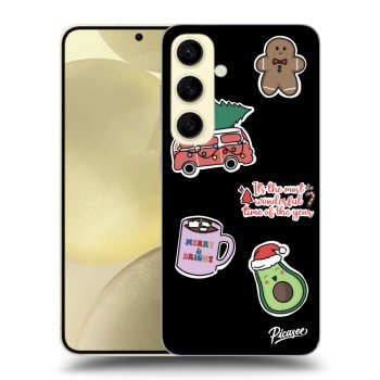 Picasee ULTIMATE CASE PowerShare für Samsung Galaxy S24 S921B 5G - Christmas Stickers