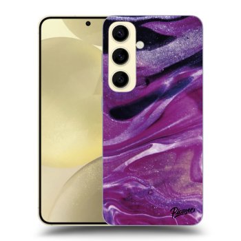 Picasee ULTIMATE CASE PowerShare für Samsung Galaxy S24 S921B 5G - Purple glitter