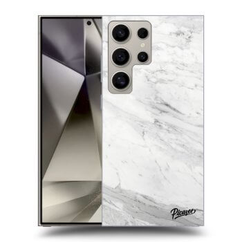 Hülle für Samsung Galaxy S24 Ultra S928B 5G - White marble