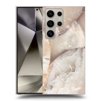 Picasee ULTIMATE CASE PowerShare für Samsung Galaxy S24 Ultra S928B 5G - Cream marble