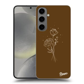 Hülle für Samsung Galaxy S24+ S926B 5G - Brown flowers