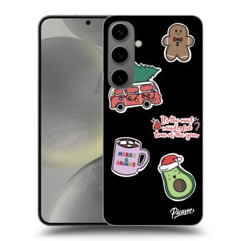 Picasee ULTIMATE CASE PowerShare für Samsung Galaxy S24+ S926B 5G - Christmas Stickers