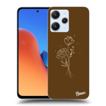 Hülle für Xiaomi Redmi 12 5G - Brown flowers