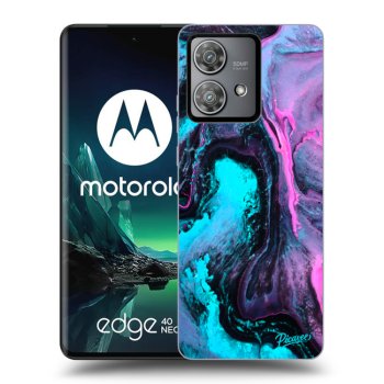Picasee Motorola Edge 40 Neo Hülle - Schwarzes Silikon - Lean 2