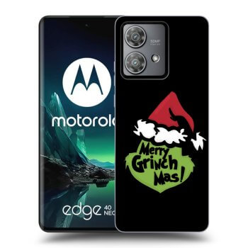 Picasee Motorola Edge 40 Neo Hülle - Schwarzes Silikon - Grinch 2