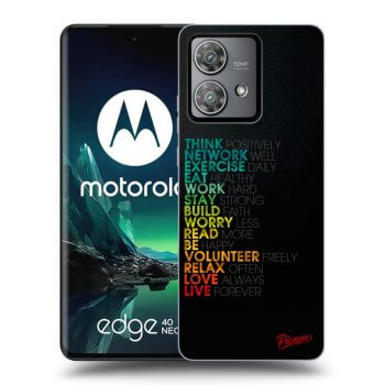 Hülle für Motorola Edge 40 Neo - Motto life