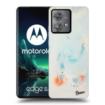 Picasee Motorola Edge 40 Neo Hülle - Schwarzes Silikon - Splash