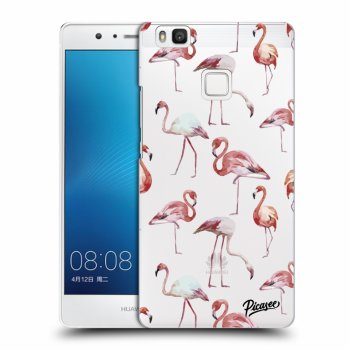 Picasee Huawei P9 Lite Hülle - Transparentes Silikon - Flamingos