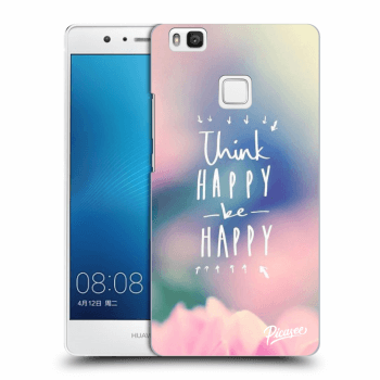 Picasee Huawei P9 Lite Hülle - Transparentes Silikon - Think happy be happy