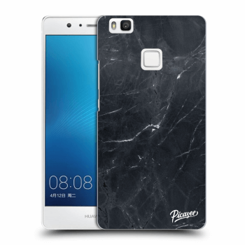 Picasee Huawei P9 Lite Hülle - Transparentes Silikon - Black marble
