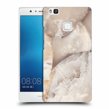 Picasee Huawei P9 Lite Hülle - Transparentes Silikon - Cream marble