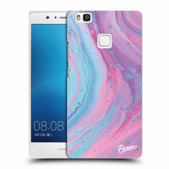Picasee Huawei P9 Lite Hülle - Transparentes Silikon - Pink liquid